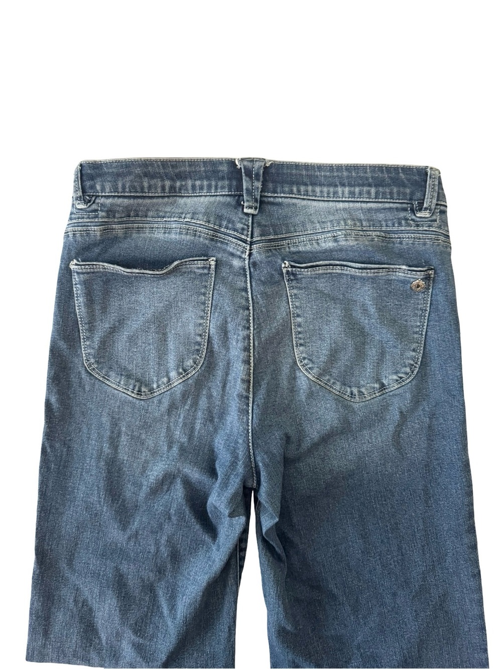 Democracy Ab Solution High Rise Flare Women's Jeans Size 8 Distressed Frayed Hem - Picture 2 of 14